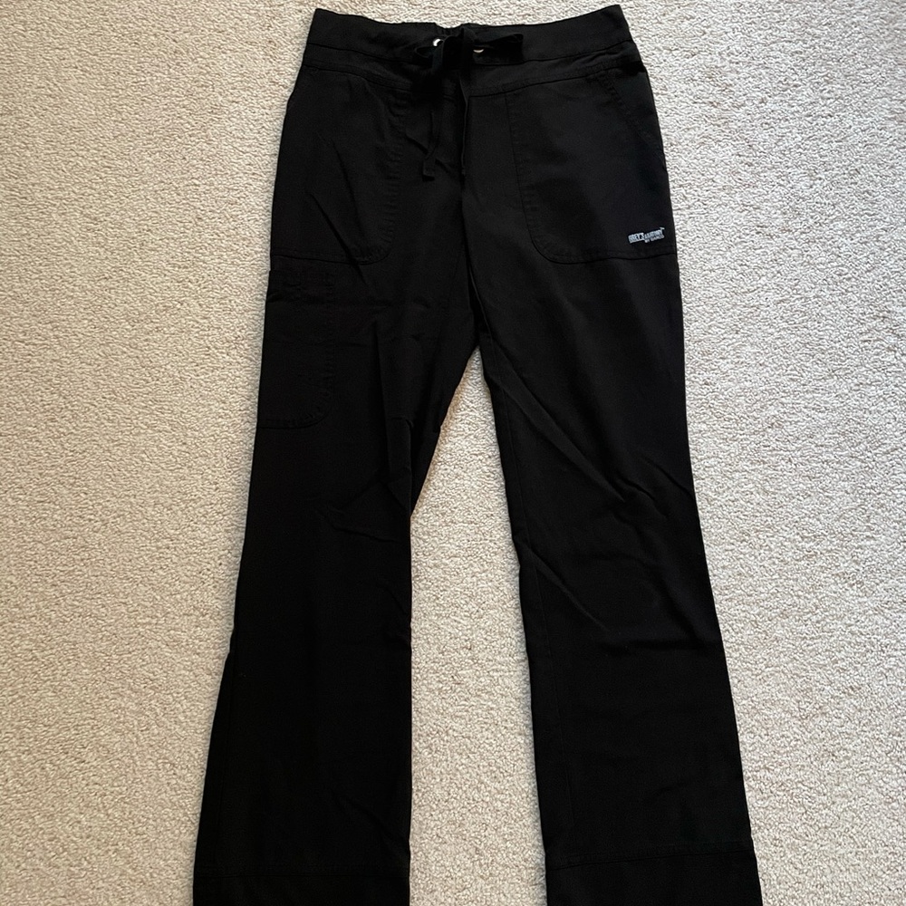 Grey’s Anatomy black cargo scrubs, XS